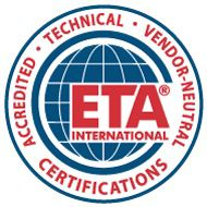 ETA International accredited certification logo
