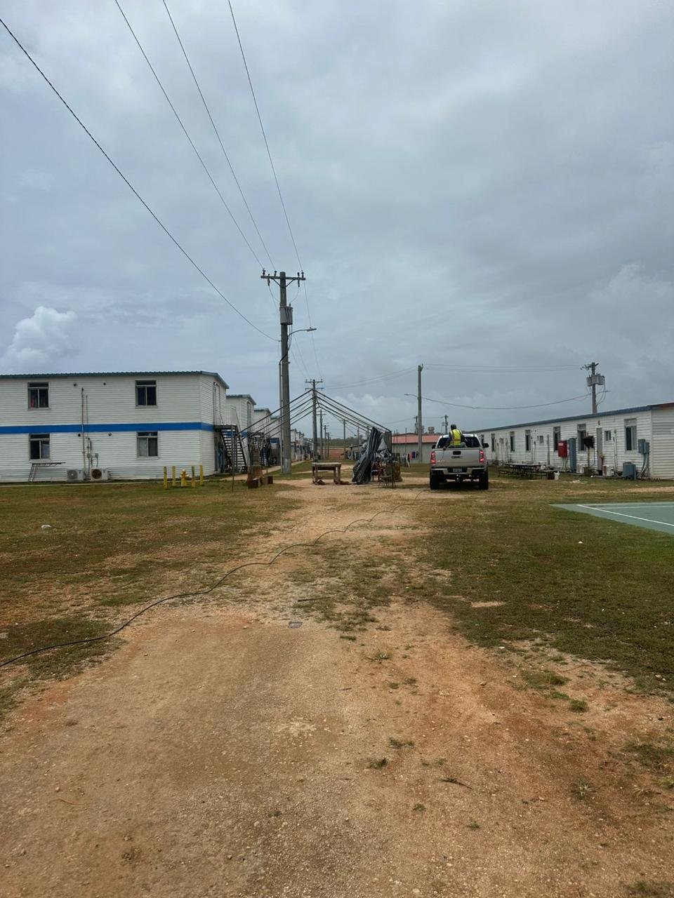 Client-supplied field image of an existing facility infrastructure environment.